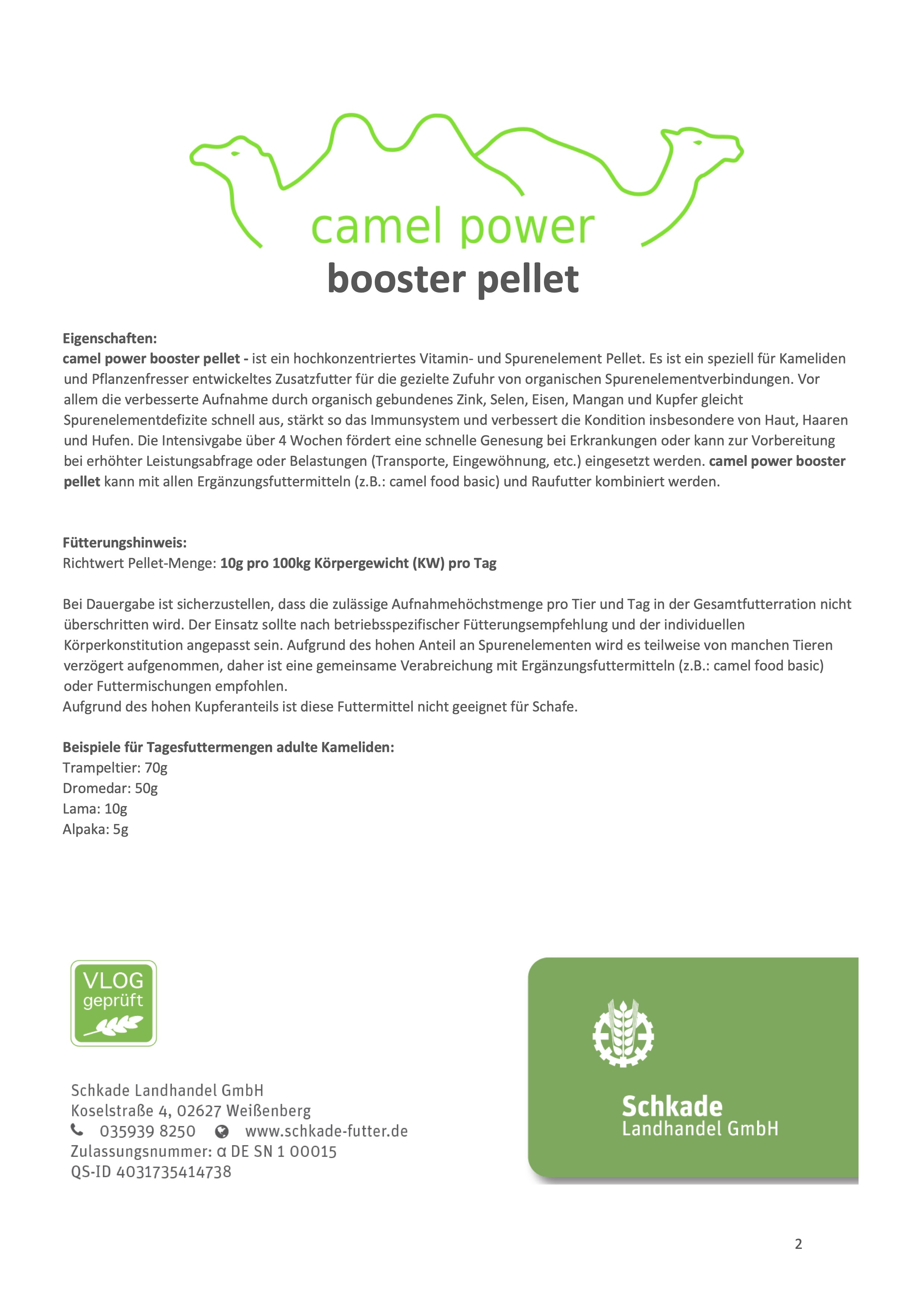 camel power - booster pellet