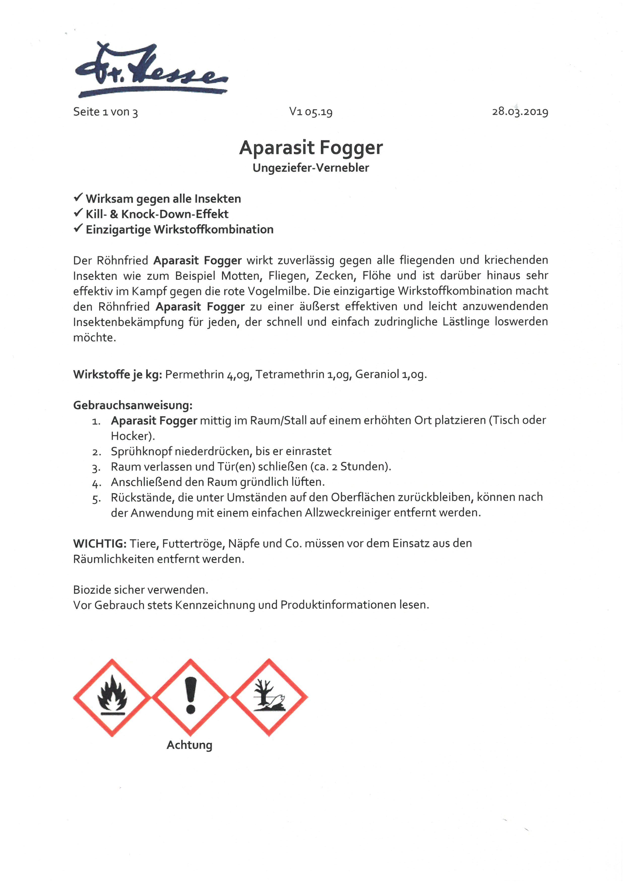Röhnfried Aparasit Spray