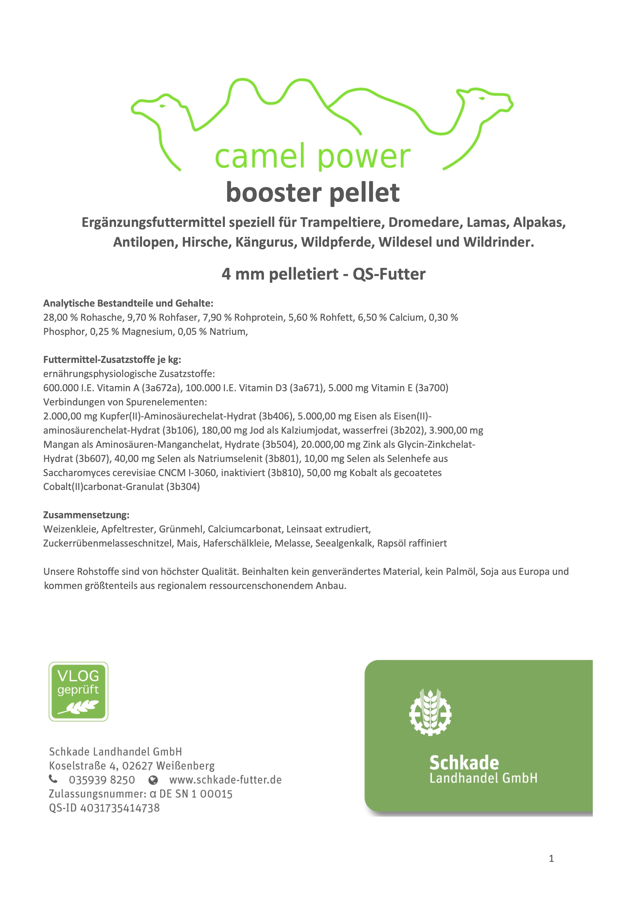 camel power - booster pellet